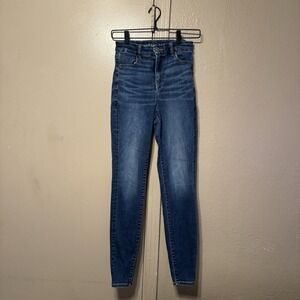 American Eagle Womens 2L Skinny Stretch Denim High Rise Jegging